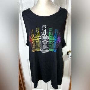 (NWOT) Jack Daniel’s Graphic Tank Top Black/Multicolor Men’s Large (Women’s XL)